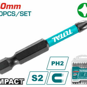 Total 50mm PH2 Impact Screwdriver Bits – TACIM16PH223