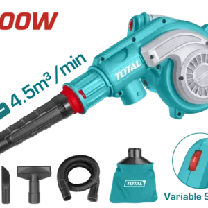 Total 800W High-Power Aspirator Blower-15000 RPM, Variable Speed, with Dust Bag & Accessories-TB8036