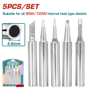TOTAL Soldering Iron Tip Set – 5 Pieces-TET065461