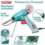 TOTAL 120W Digital Soldering Gun with Solder Feeder-TET360732