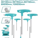 Total 8 Pcs T-Handle Ball Point Hex Wrench Set – THHW80826