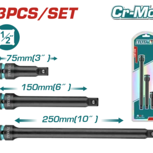 TOTAL Impact Extension Bar Set 3 Pcs - THISEB12031