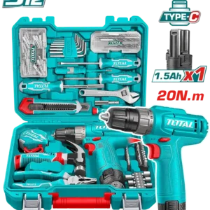 TOTAL 148 Pcs Tools Set - 12V | THKTHP41487