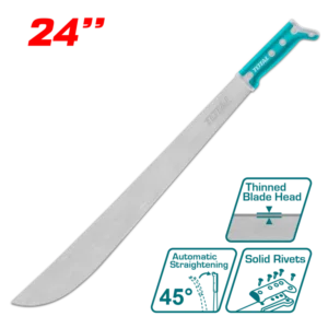 TOTAL 24″ Carbon Steel Machete- THMPS0124
