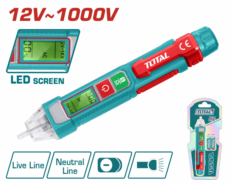 Total Voltage Sensor Pen – 12-1000V, Auto-Off- THT210003