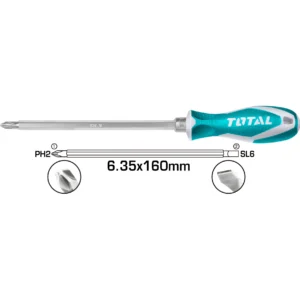 Total 2in1 Cr-V Screwdriver Set- THT250206