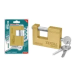 Total Heavy Duty Brass Block Padlock 90mm - TLK32903