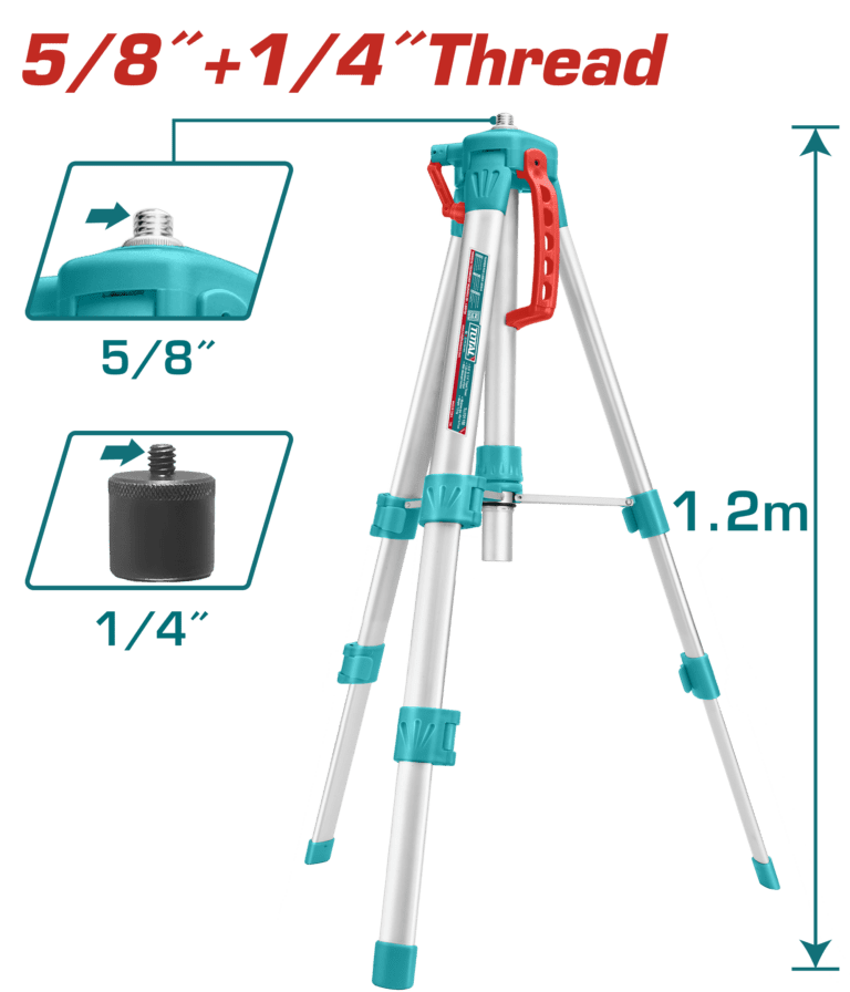 1.2m Aluminum Tripod For Laser Levels - TLLT01152
