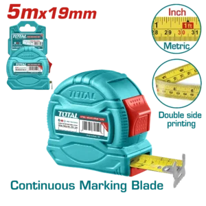 Total 5Mx19Mm Steel Measuring Tape TMT34519