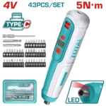 Total 5Nm Lithium-Ion Cordless Screwdriver – TSDLI04062
