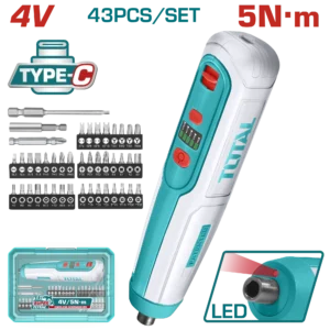Total 5Nm Lithium-Ion Cordless Screwdriver – TSDLI04062