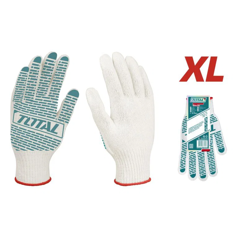 Total Knitted & PVC Dots Gloves – TSP11102